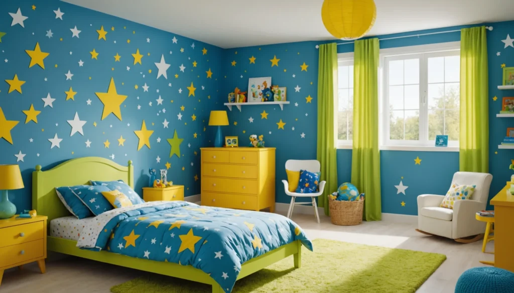 couleurs pour chambre d'enfant garçon