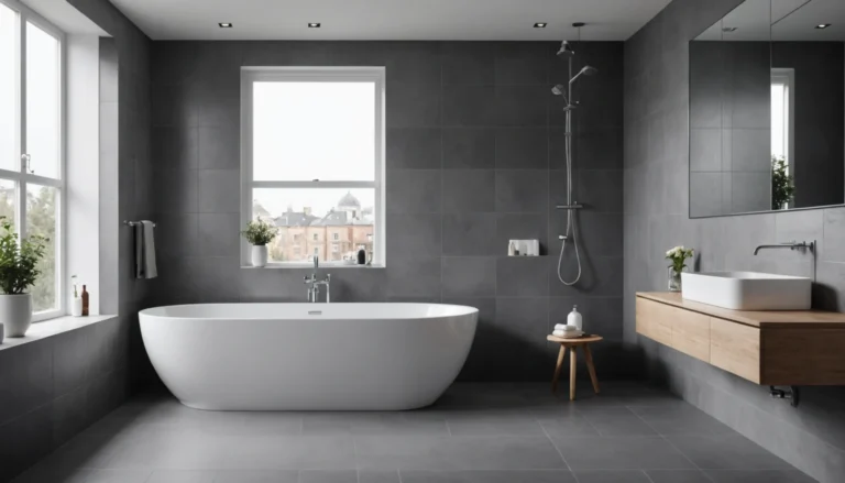 carreaux gris pour salle de bain