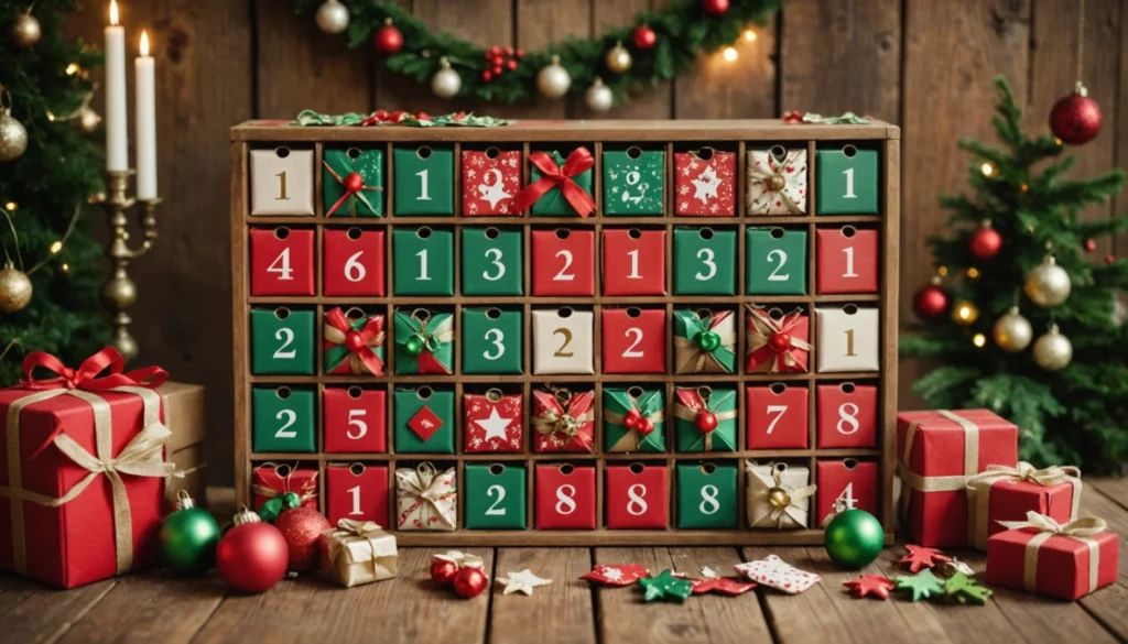 Créer un calendrier de l’Avent unique : des idées maison éblouissantes
