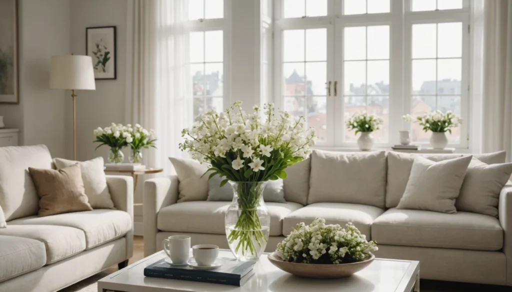 Éclat blanc : illuminez votre maison avec des plantes à fleurs raffinées